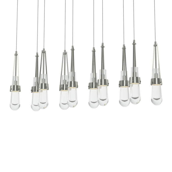 Hubbardton Forge 131207-SKT-LONG-85-ZM0434 LED Pendant, Sterling