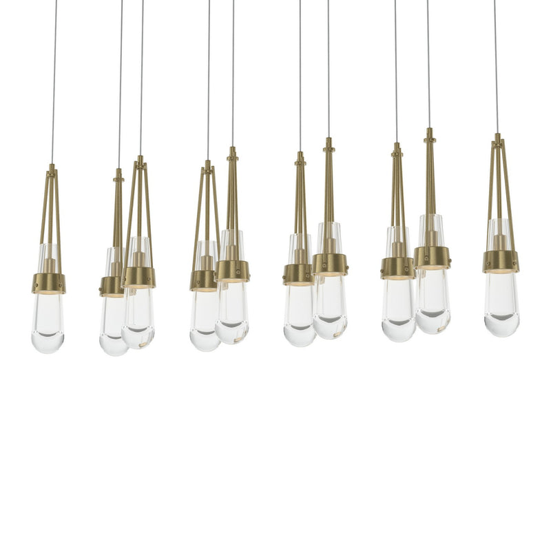 Hubbardton Forge 131207-SKT-LONG-86-ZM0434 LED Pendant, Modern Brass