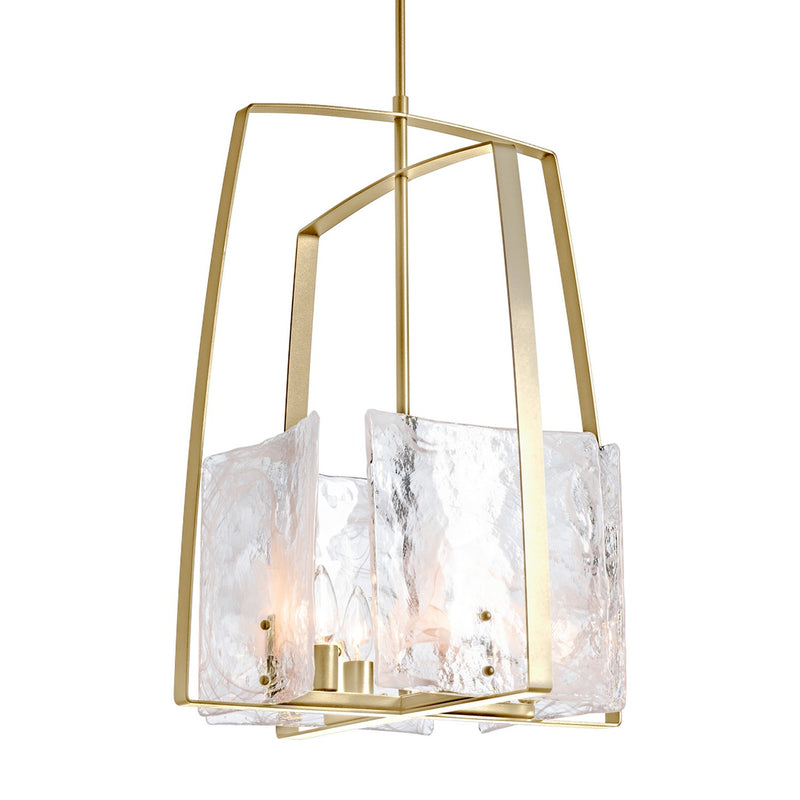 Hubbardton Forge 131310-SKT-MULT-86-YR0699 Four Light Pendant, Modern Brass