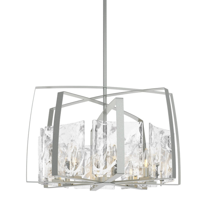 Hubbardton Forge 131312-SKT-MULT-82-YR0699 Eight Light Pendant, Vintage Platinum