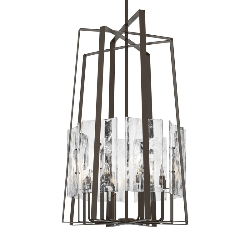 Hubbardton Forge 131313-SKT-MULT-05-YR0729 Eight Light Pendant, Bronze