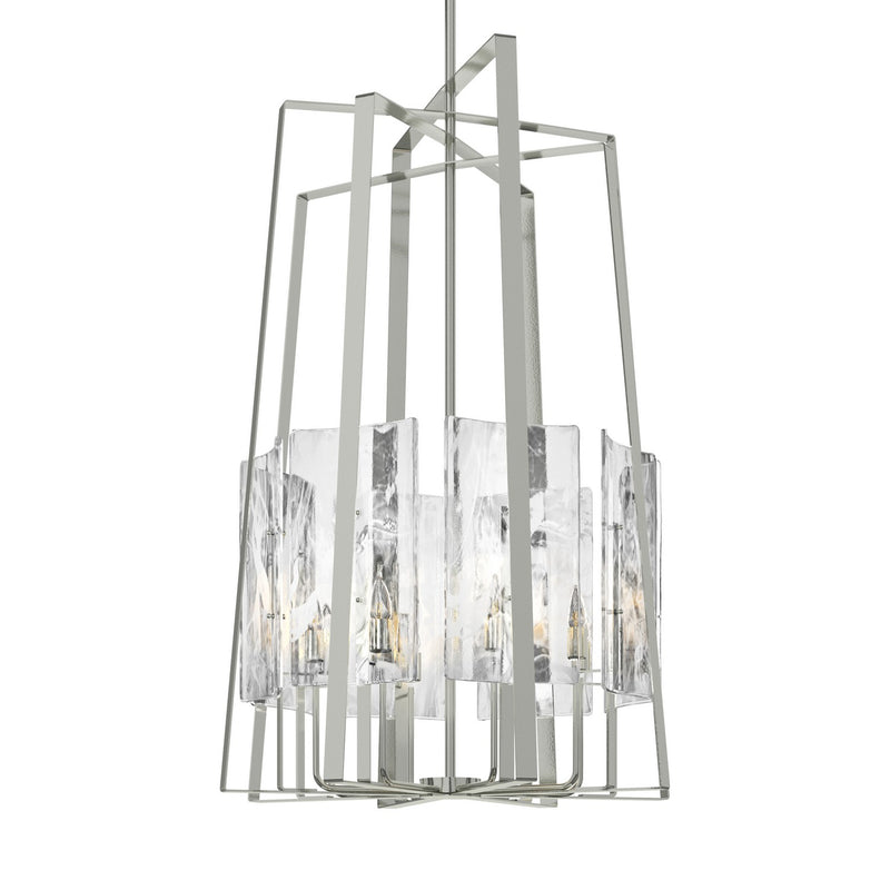 Hubbardton Forge 131313-SKT-MULT-85-YR0729 Eight Light Pendant, Sterling