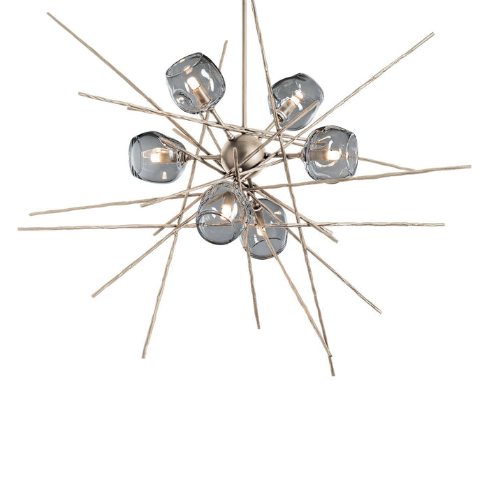 Hubbardton Forge 131590-SKT-MULT-84-YL0709 Six Light Pendant, Soft Gold