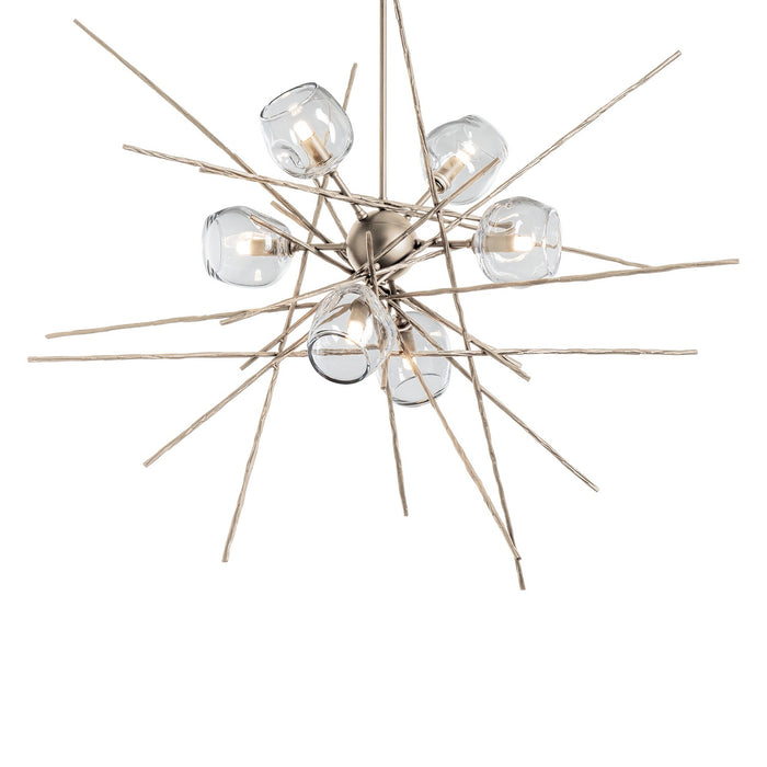 Hubbardton Forge 131590-SKT-MULT-84-ZM0709 Six Light Pendant, Soft Gold