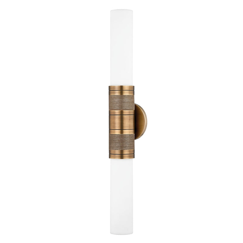 Troy Lighting B1226-PBR Two Light Wall Sconce, Patina Brass