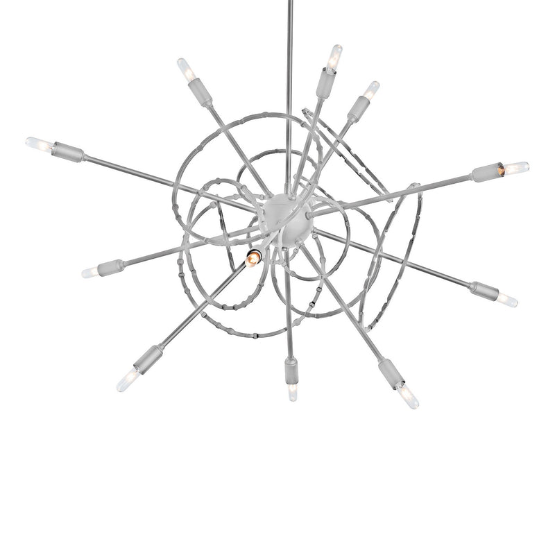 Hubbardton Forge 131604-SKT-MULT-82 12 Light Pendant, Vintage Platinum