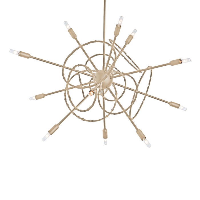 Hubbardton Forge 131604-SKT-MULT-84 12 Light Pendant, Soft Gold