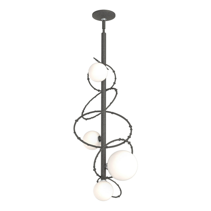 Hubbardton Forge 131606-SKT-MULT-20-GG0712 Four Light Pendant, Natural Iron
