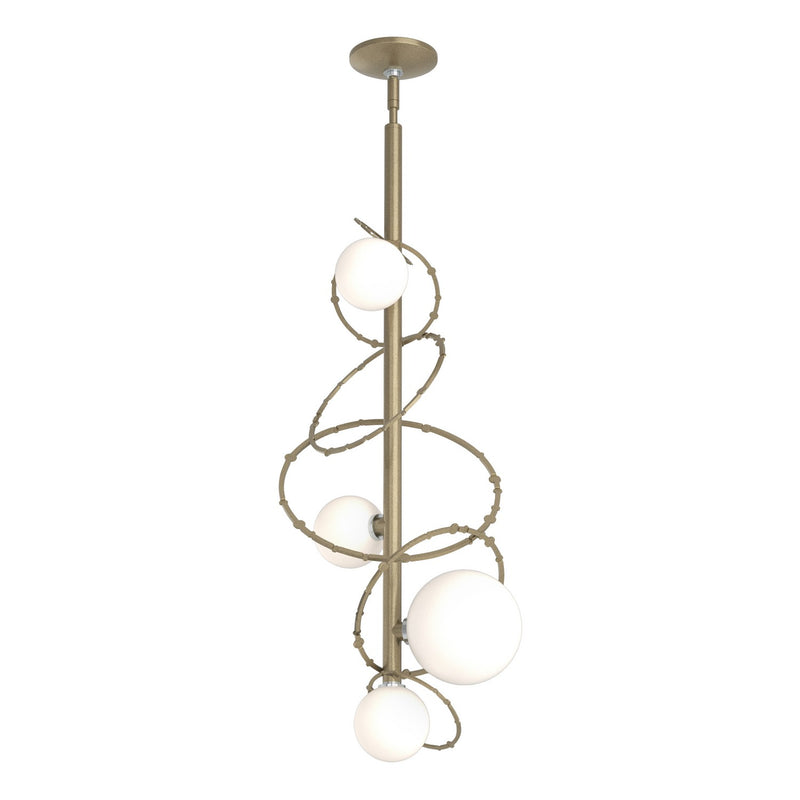 Hubbardton Forge 131606-SKT-MULT-84-GG0712 Four Light Pendant, Soft Gold