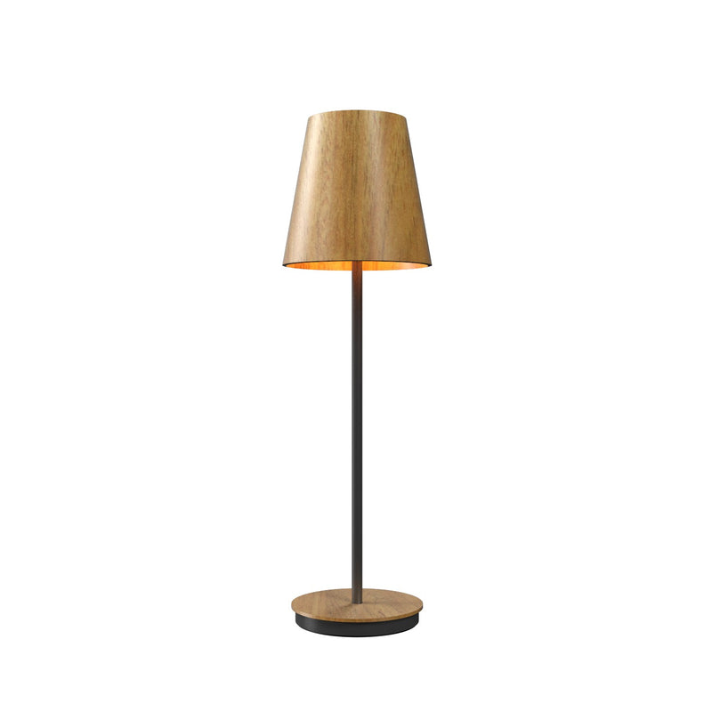 Accord Lighting 7078.09 One Light Table Lamp, Louro Freijo