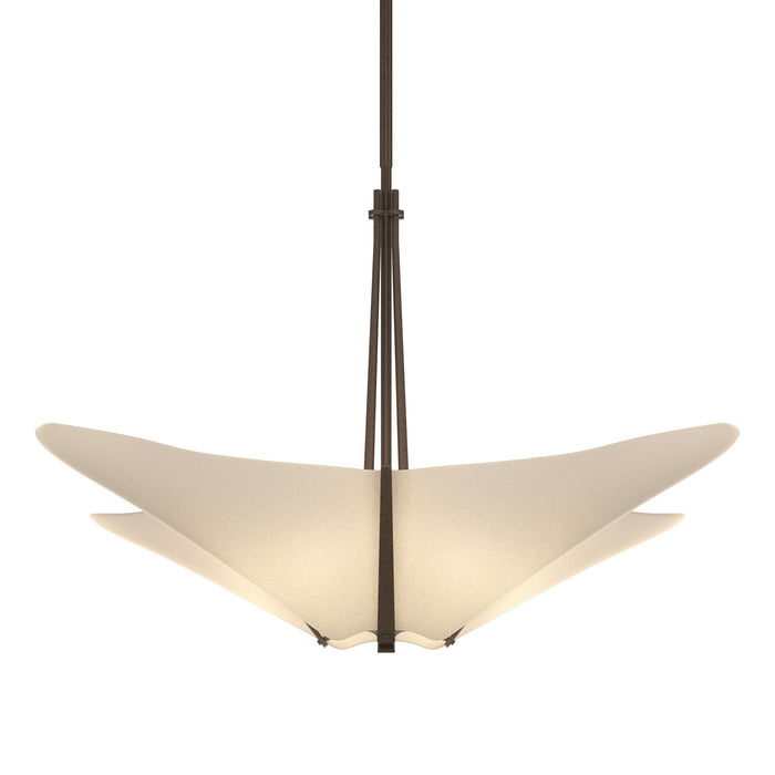 Hubbardton Forge 133305-SKT-MULT-05-SH1995 Four Light Pendant, Bronze