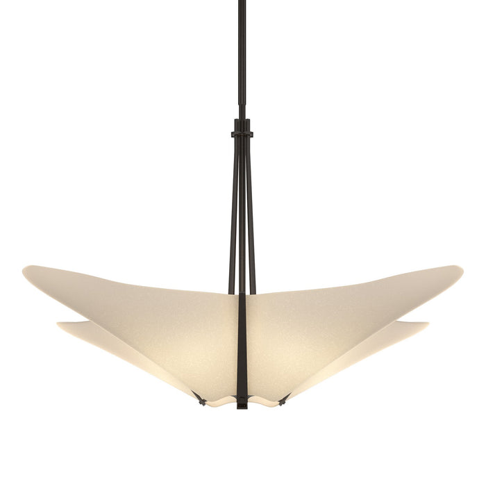Hubbardton Forge 133305-SKT-MULT-14-SH1995 Four Light Pendant, Oil Rubbed Bronze