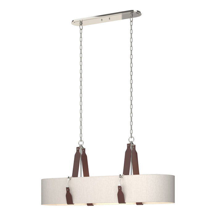 Hubbardton Forge 134070-SKT-STND-24-LB-SE4608 Four Light Pendant, Polished Nickel