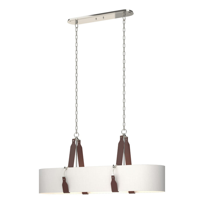 Hubbardton Forge 134070-SKT-STND-24-LB-SF4608 Four Light Pendant, Polished Nickel