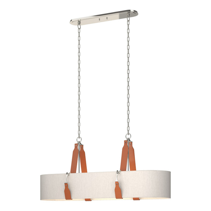 Hubbardton Forge 134070-SKT-STND-24-LC-SE4608 Four Light Pendant, Polished Nickel