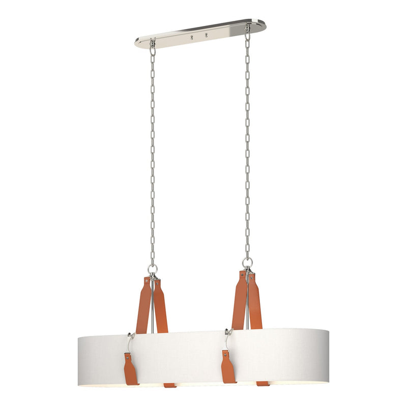 Hubbardton Forge 134070-SKT-STND-24-LC-SF4608 Four Light Pendant, Polished Nickel
