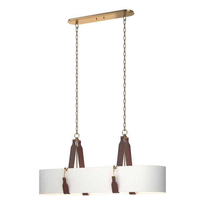 Hubbardton Forge 134070-SKT-STND-27-LB-SF4608 Four Light Pendant, Antique Brass