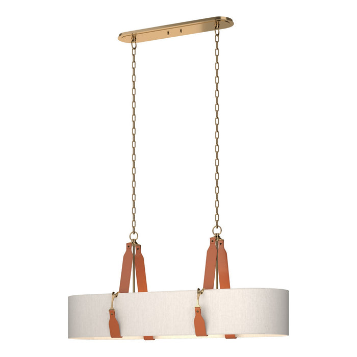 Hubbardton Forge 134070-SKT-STND-27-LC-SE4608 Four Light Pendant, Antique Brass