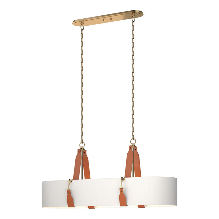 Hubbardton Forge 134070-SKT-STND-27-LC-SF4608 Four Light Pendant, Antique Brass