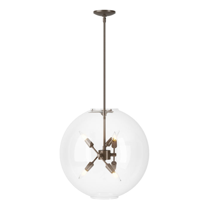 Hubbardton Forge 134410-SKT-MULT-05-ZM0497 Six Light Pendant, Bronze