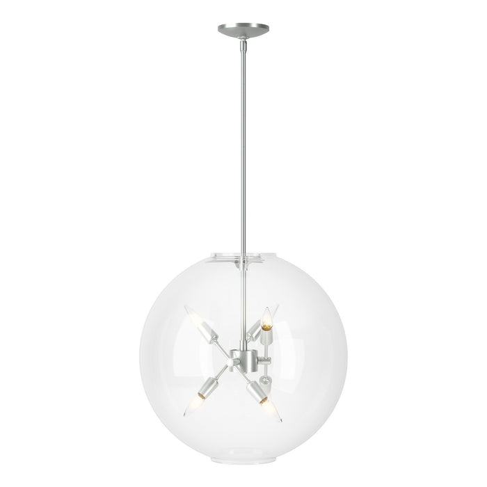 Hubbardton Forge 134410-SKT-MULT-82-ZM0497 Six Light Pendant, Vintage Platinum