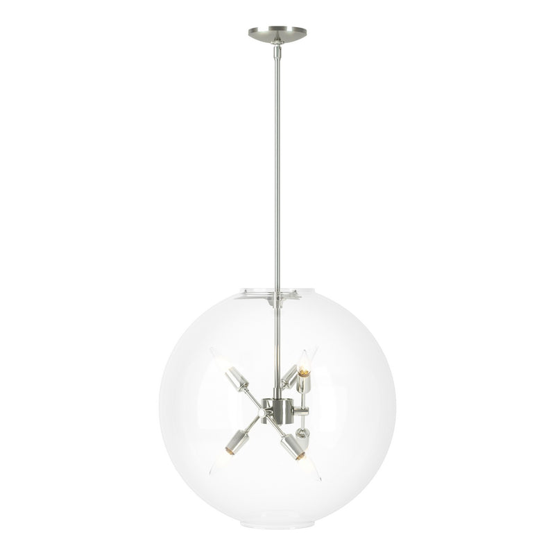 Hubbardton Forge 134410-SKT-MULT-85-ZM0497 Six Light Pendant, Sterling