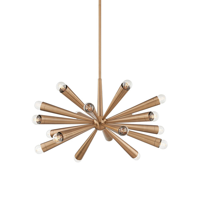 Troy Lighting F1030-PBR 18 Light Chandelier, Patina Brass