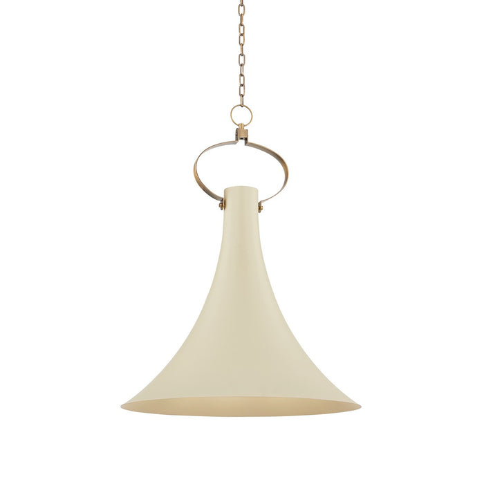 Troy Lighting F1525-PBR/SSD One Light Pendant, Patina Brass