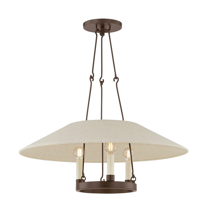 Troy Lighting F1625-BRZ Three Light Chandelier, Bronze