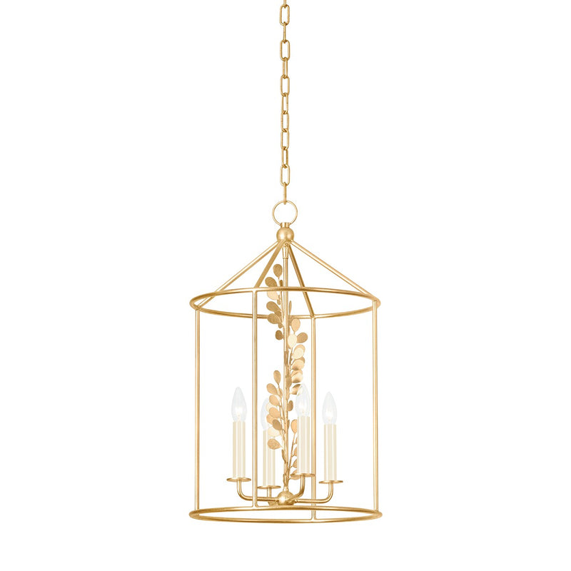 Troy Lighting F1816-VGL Four Light Lantern, Vintage Gold Leaf