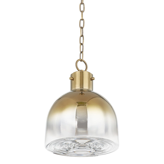 Troy Lighting F2112-PBR One Light Pendant, Patina Brass