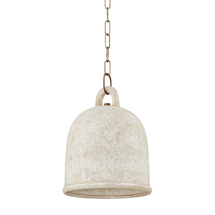 Troy Lighting F2712-PBR/CRE One Light Pendant, Patina Brass