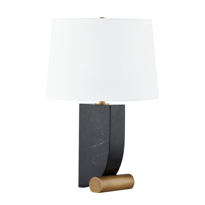 Troy Lighting PTL1124-PBR One Light Table Lamp, Pbt