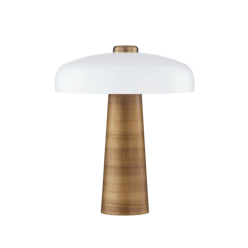 Troy Lighting PTL1319-PBR One Light Table Lamp, Patina Brass