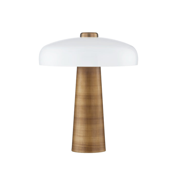 Troy Lighting PTL1319-PBR One Light Table Lamp, Patina Brass