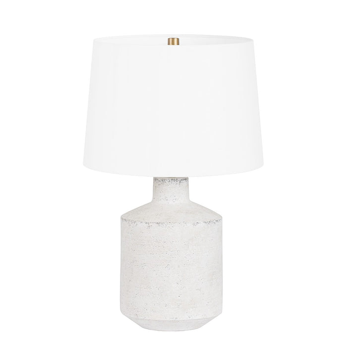 Troy Lighting PTL1324-PBR/CAW One Light Table Lamp, Patina Brass