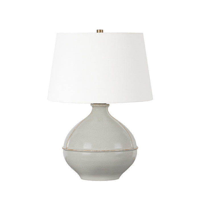 Troy Lighting PTL1624-PBR/CPS One Light Table Lamp, Patina Brass And Ceramic Pale Sage
