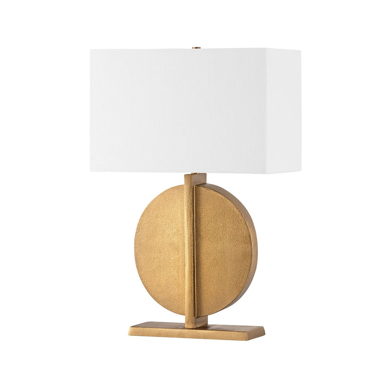 Troy Lighting PTL7026-PBR One Light Table Lamp, Patina Brass