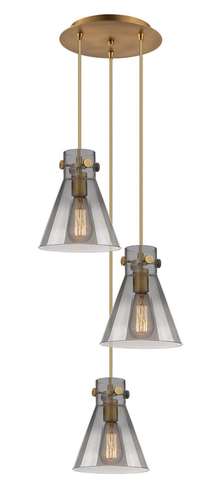 Innovations 113-410-1PS-BB-G411-8SM Six Light Pendant, Brushed Brass