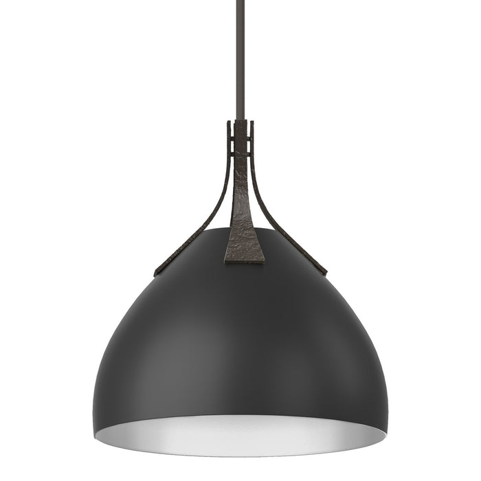 Hubbardton Forge 134502-SKT-MULT-14-10 One Light Pendant, Oil Rubbed Bronze