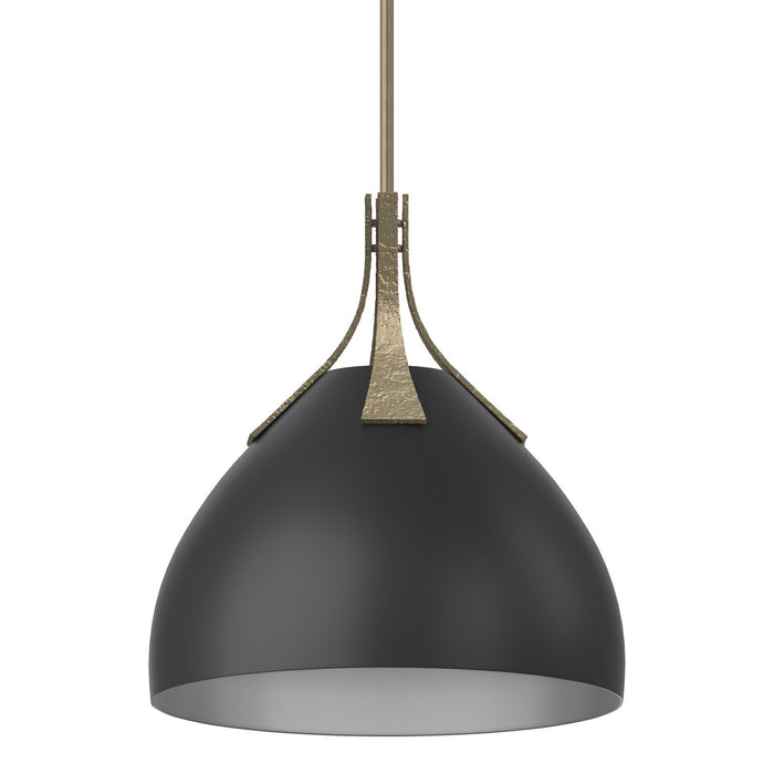 Hubbardton Forge 134502-SKT-MULT-84-10 One Light Pendant, Soft Gold