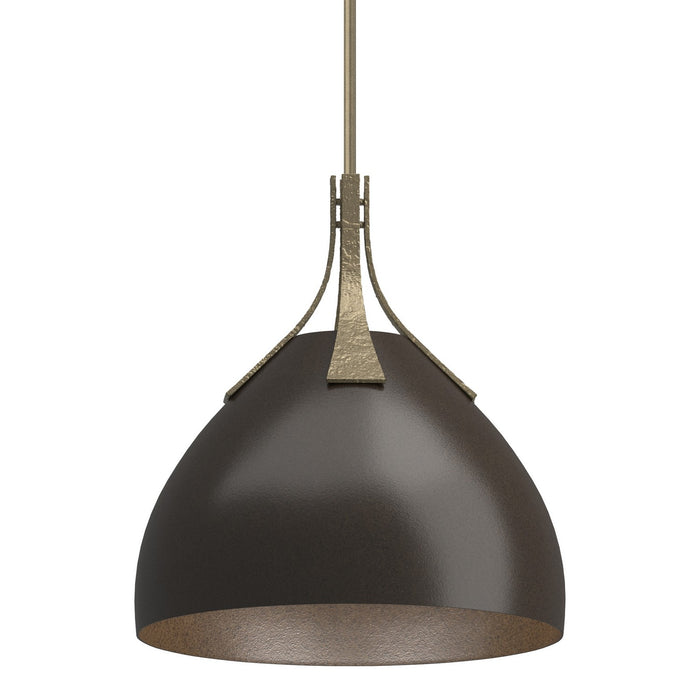 Hubbardton Forge 134502-SKT-MULT-84-14 One Light Pendant, Soft Gold