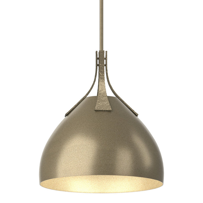 Hubbardton Forge 134502-SKT-MULT-84-84 One Light Pendant, Soft Gold