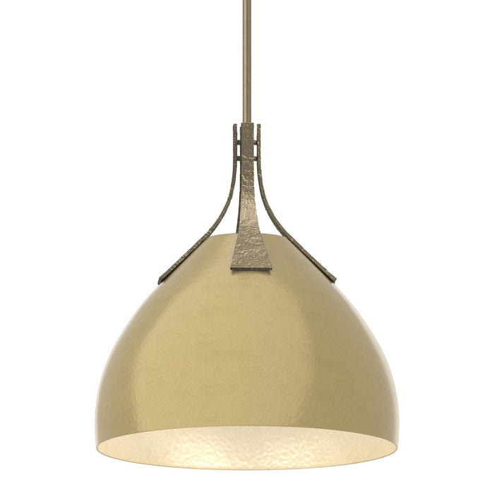Hubbardton Forge 134502-SKT-MULT-84-86 One Light Pendant, Soft Gold