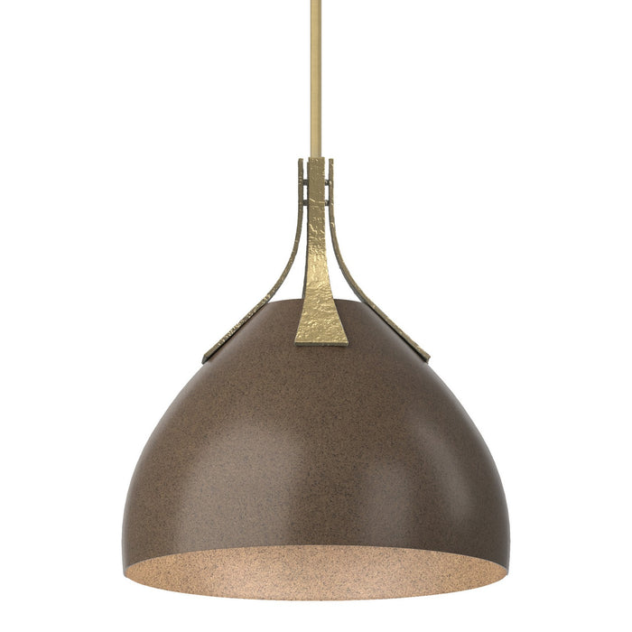 Hubbardton Forge 134502-SKT-MULT-86-05 One Light Pendant, Modern Brass