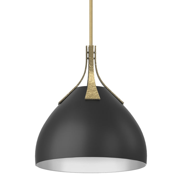 Hubbardton Forge 134502-SKT-MULT-86-10 One Light Pendant, Modern Brass
