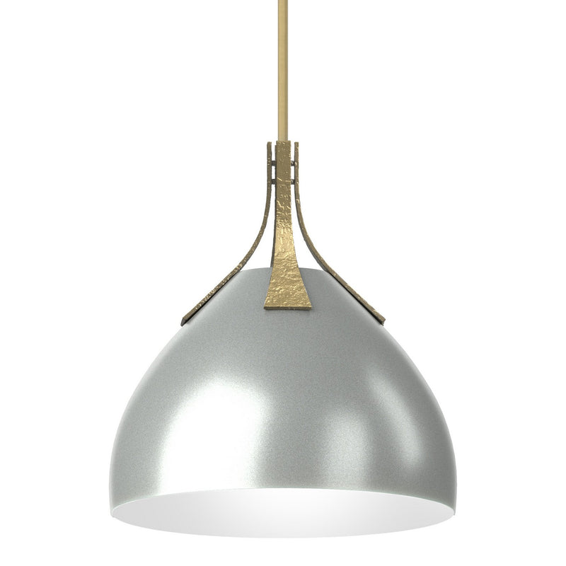 Hubbardton Forge 134502-SKT-MULT-86-82 One Light Pendant, Modern Brass