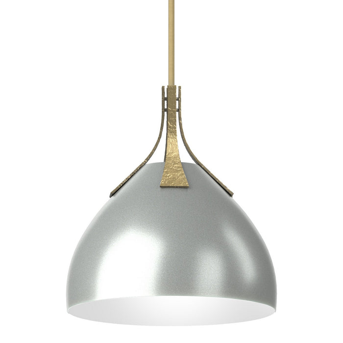 Hubbardton Forge 134502-SKT-MULT-86-82 One Light Pendant, Modern Brass