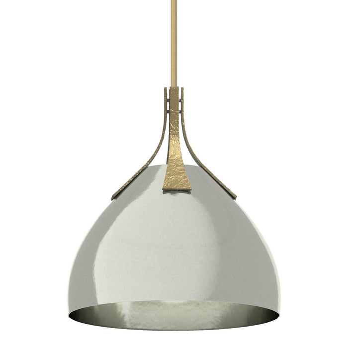 Hubbardton Forge 134502-SKT-MULT-86-85 One Light Pendant, Modern Brass