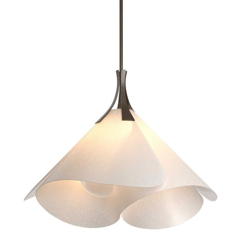 Hubbardton Forge 134503-SKT-MULT-05-SH1990 One Light Pendant, Bronze